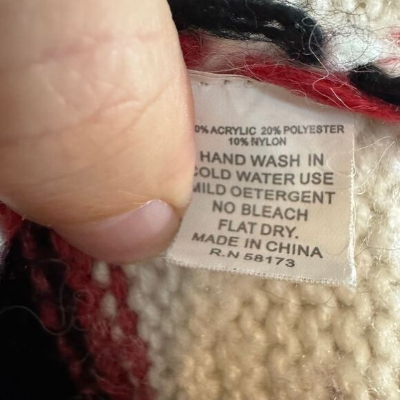 Anthropologie Raga Taylor Pullover Sweater | Multicolor Stripe | Size medium - Picture 10 of 13